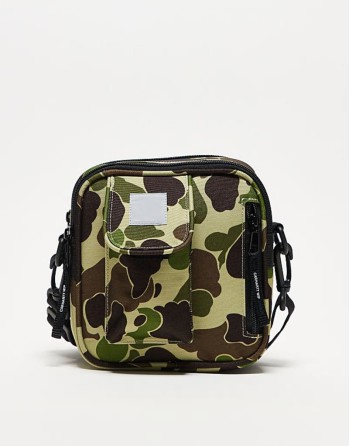 essentials small dove bag in camo green