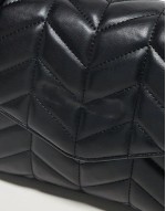 Valentino petal quilted crossbody bag with chain strap in black