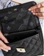 Bfreya quilted cross body bag in black