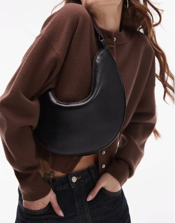 Sydney scoop shoulder bag in black