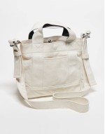 drewe tote with heart logo in cream