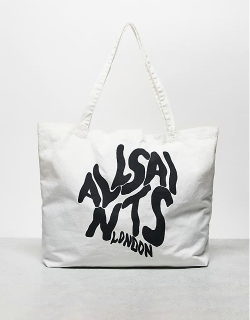 Orlando logo tote bag in white