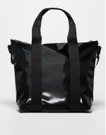 14160 waterproof mini tote bag in shiny black