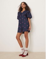 denim bag co-ord in blue