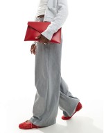 PASQ envelope clutch bag in bright red